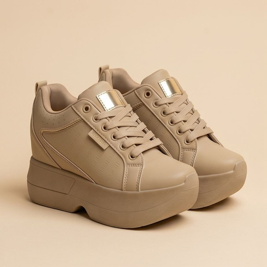 سنيكر حريمي ويدج – كعب داخلي وخارجي 8 سم – مريح وشيكGlory Elevate