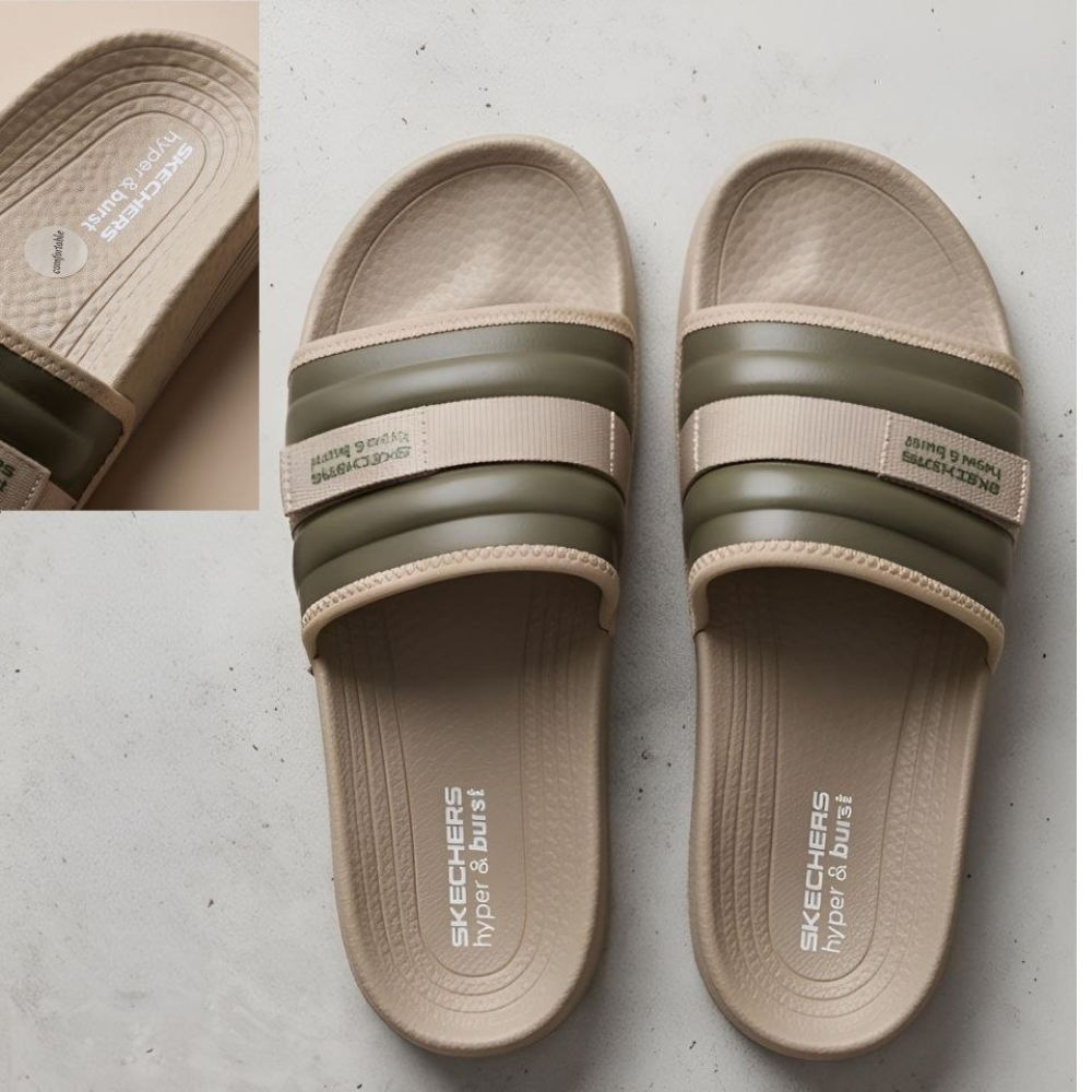 Skechers Hyper Burst Slides – Premium Imported Comfort Slippers
