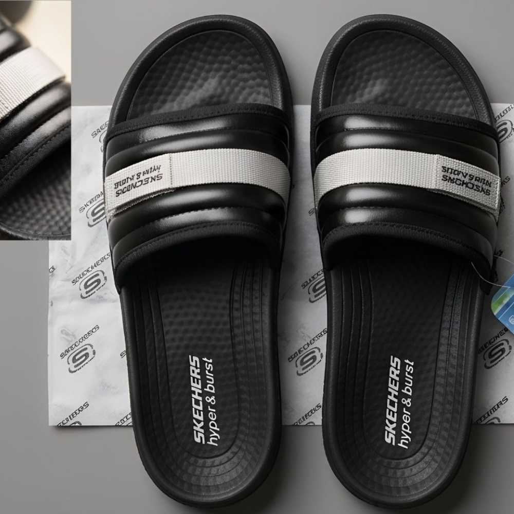Skechers Hyper Burst Slides – Premium Imported Comfort Slippers