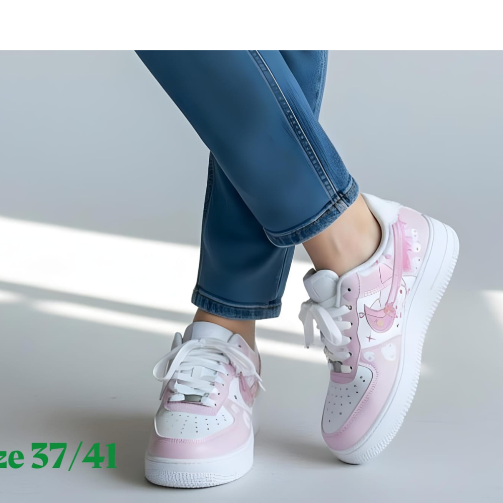 Sneaker نسائي ستايل Air Force – 3 ألوان مميزة – مريح وشيك