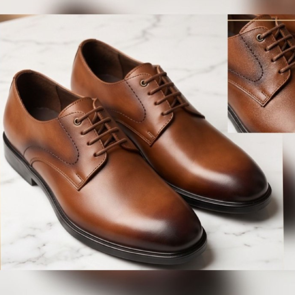 Men's Genuine Leather Classic Shoes – Premium Rubber Sole | Sizes 41-45 (2)