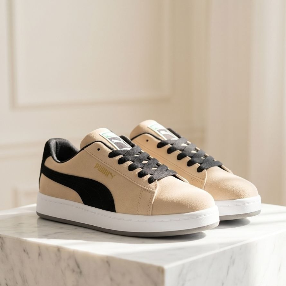 Women’s Suede Flat Sneakers – Soft Casual Style 👟✨
