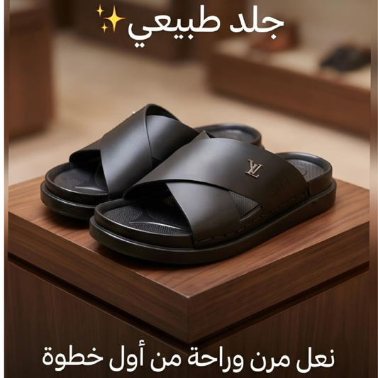 Men's Genuine Leather Slippers – Luxury Collection | Sizes 41–45 (primum)