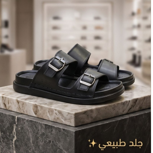 Men's Genuine Leather Slippers – Luxury Collection | Sizes 41–45 (primum)