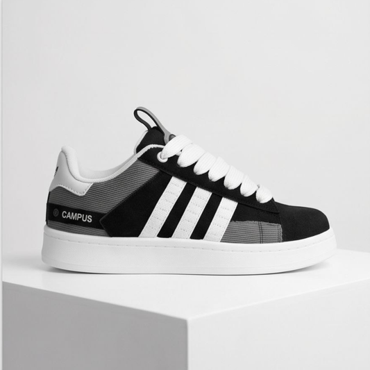 Men’s Campus Sneakers – Classic White & Black