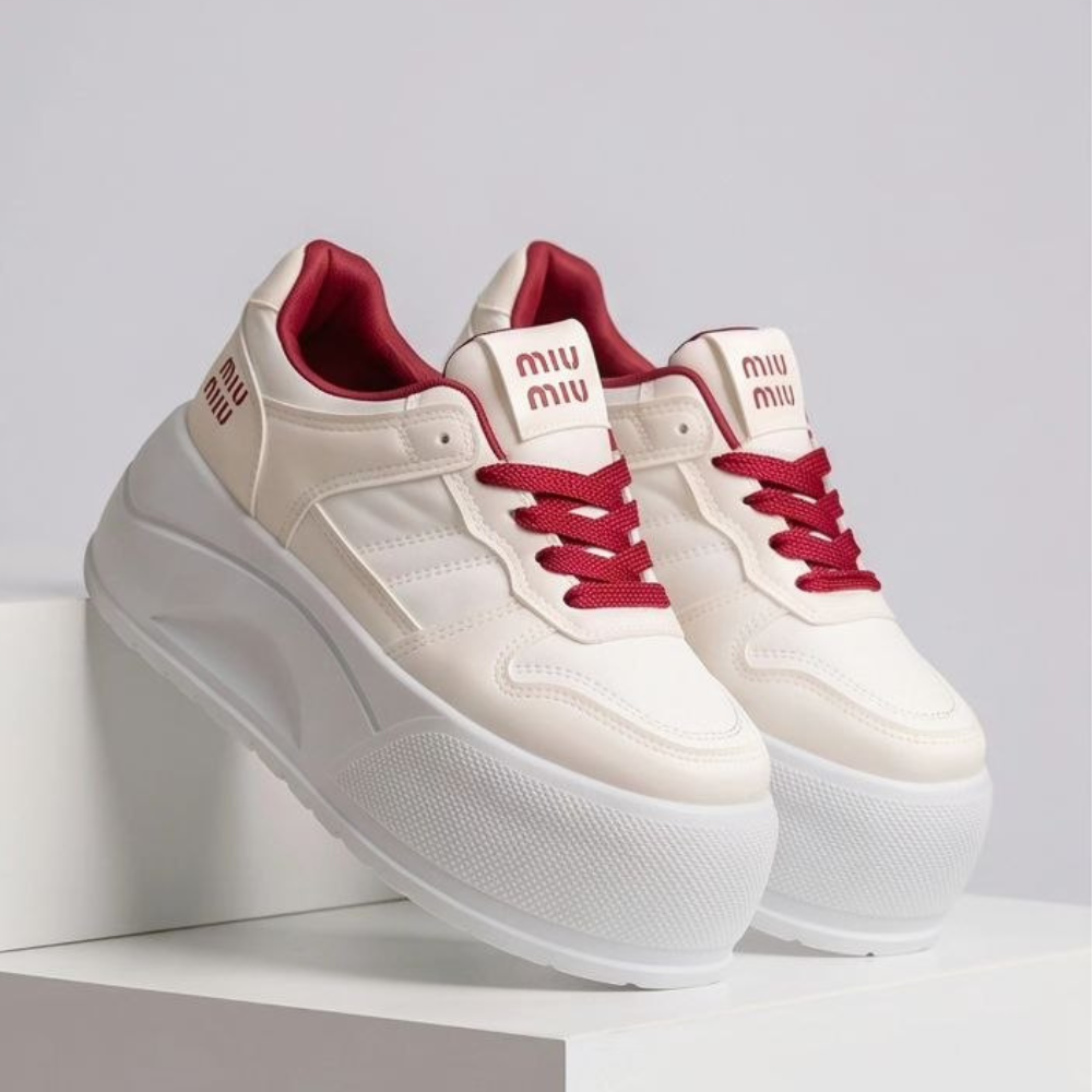 Women’s Platform Sneaker – 6 CM Elevated Style 👟✨  (Miu Miu)