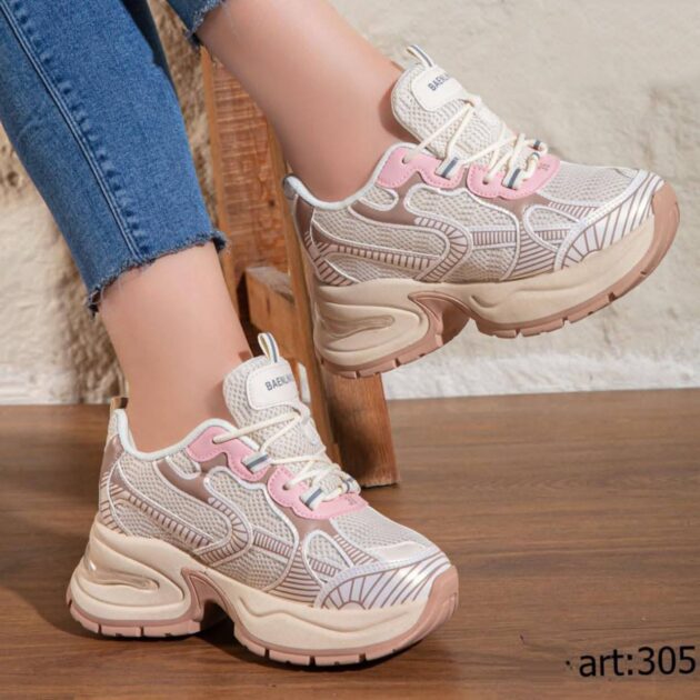 شوز ويدج حريمي بكعب 8 سم | راحة وأناقة بتصميم عملي ومميز A.305