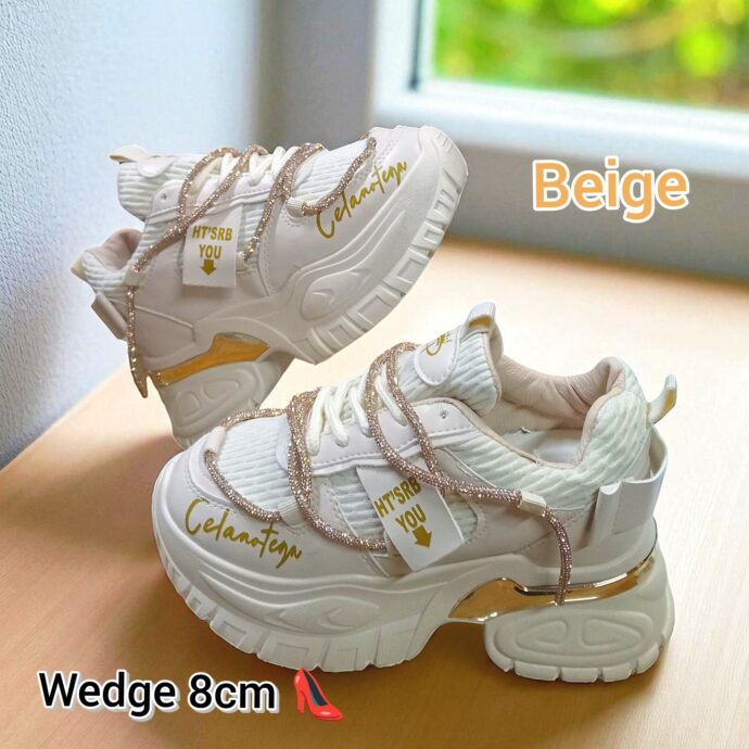 شوز ويدج حريمي بكعب 8 سم | راحة وأناقة بتصميم عملي ومميز A-21 - Image 2